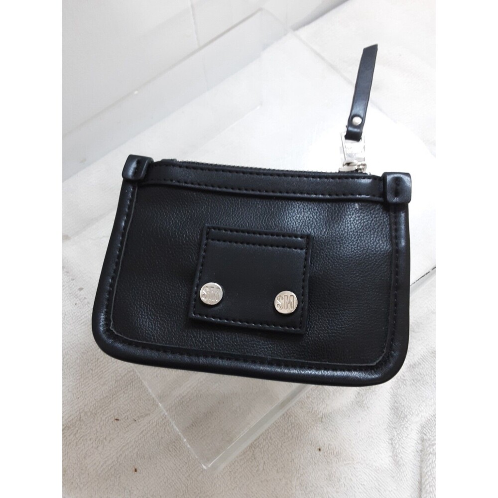 Steve Madden Leather Wristlet Pouch Wallet